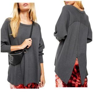 NWT Free People Amelia Oversized Thermal Shirt